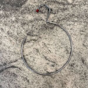 Scarf or Belt Hanging Organizer Silver Hook Closet Storage